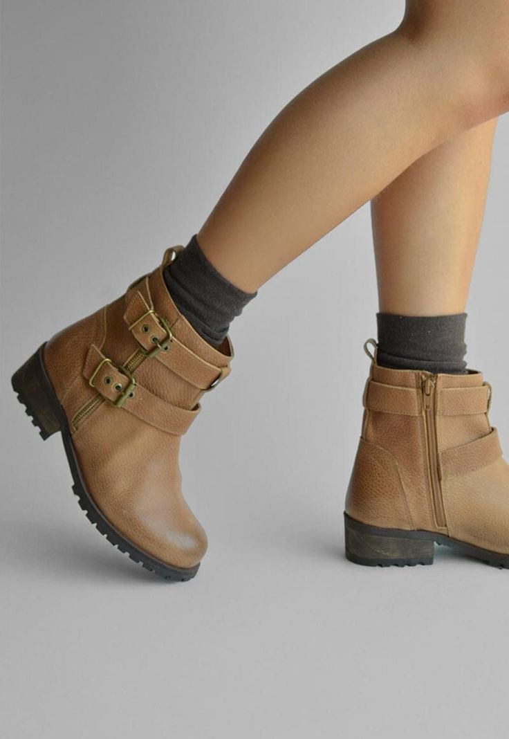 Botin Mujer De Cuero Sally C2 Camel -6