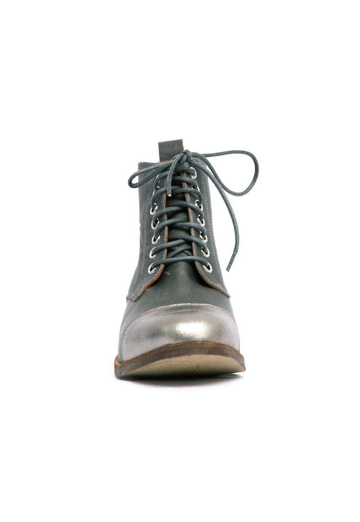 Botin Mujer De Cuero Aretha C3 Gris-3