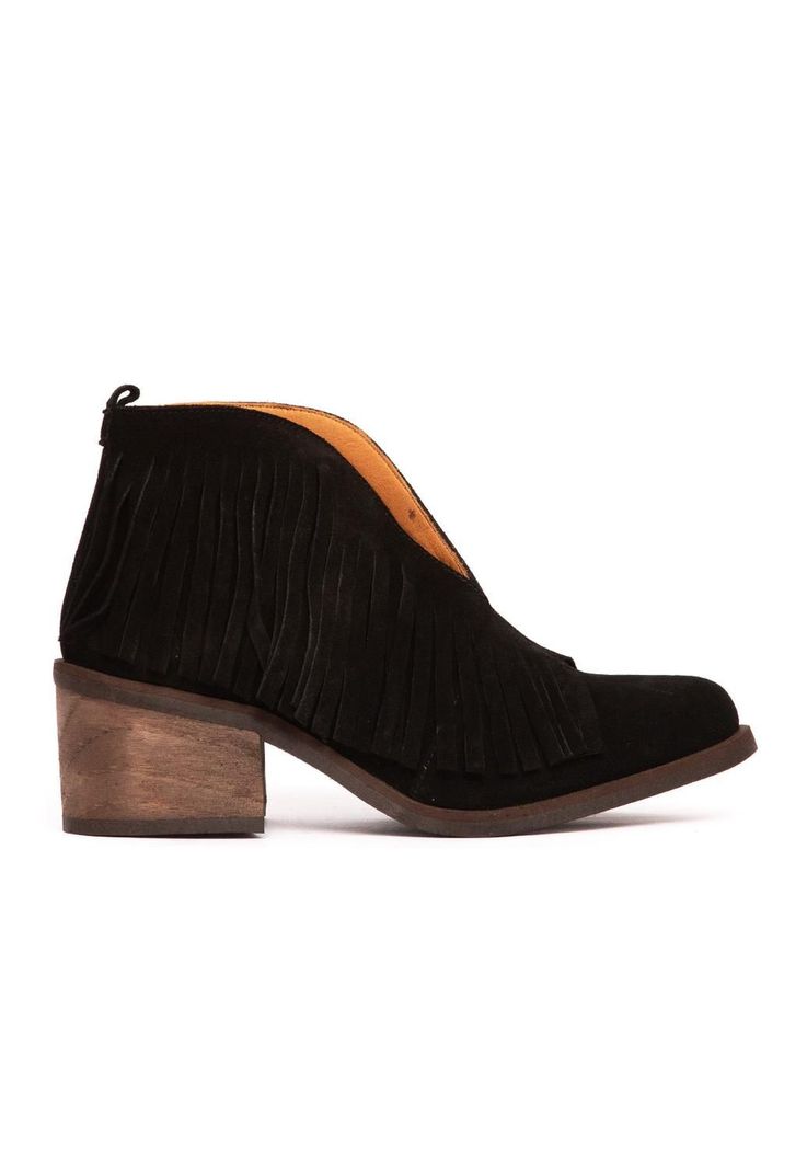 Botin Mujer De Cuero Jane C1 Negro-0