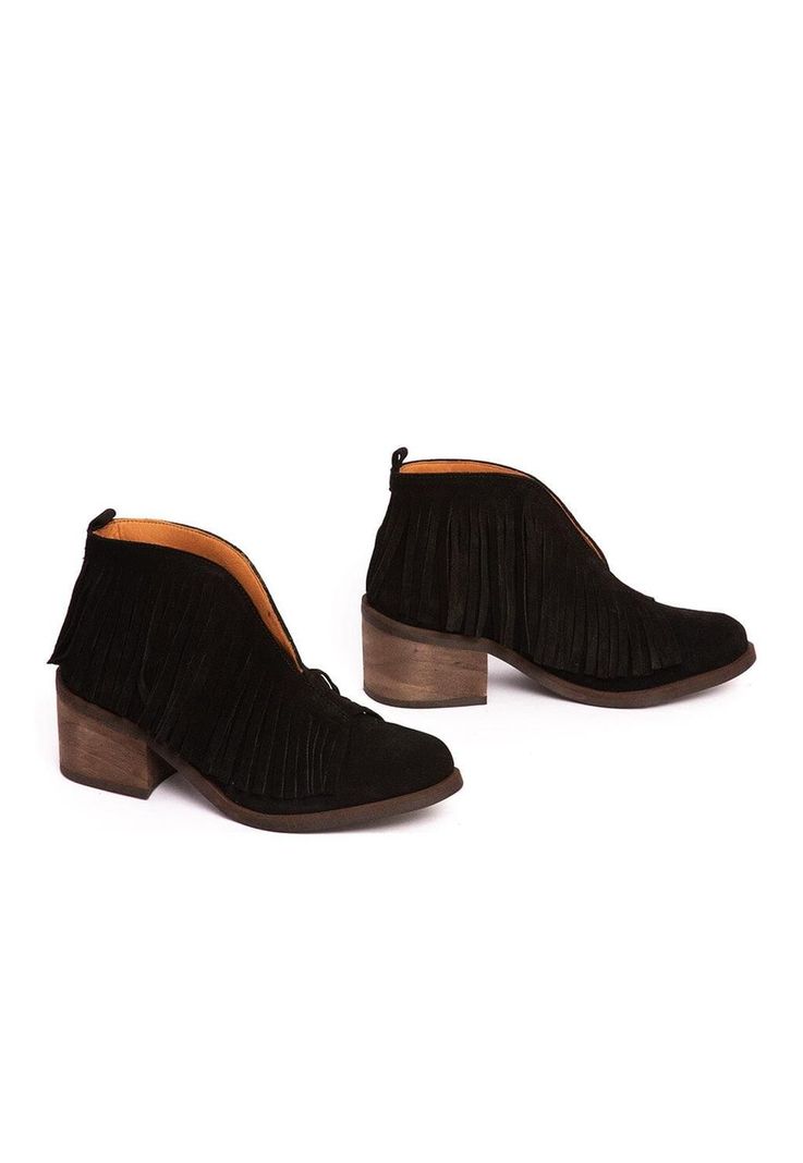 Botin Mujer De Cuero Jane C1 Negro-4