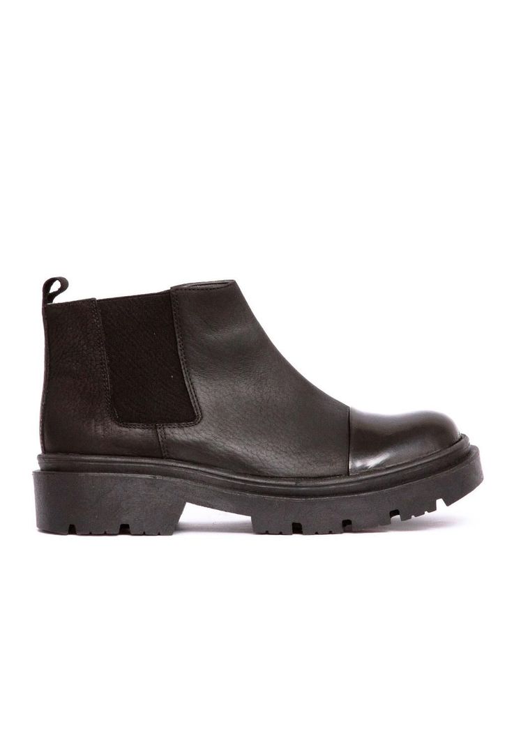 Botin Mujer De Cuero Celia C1 Negro-0
