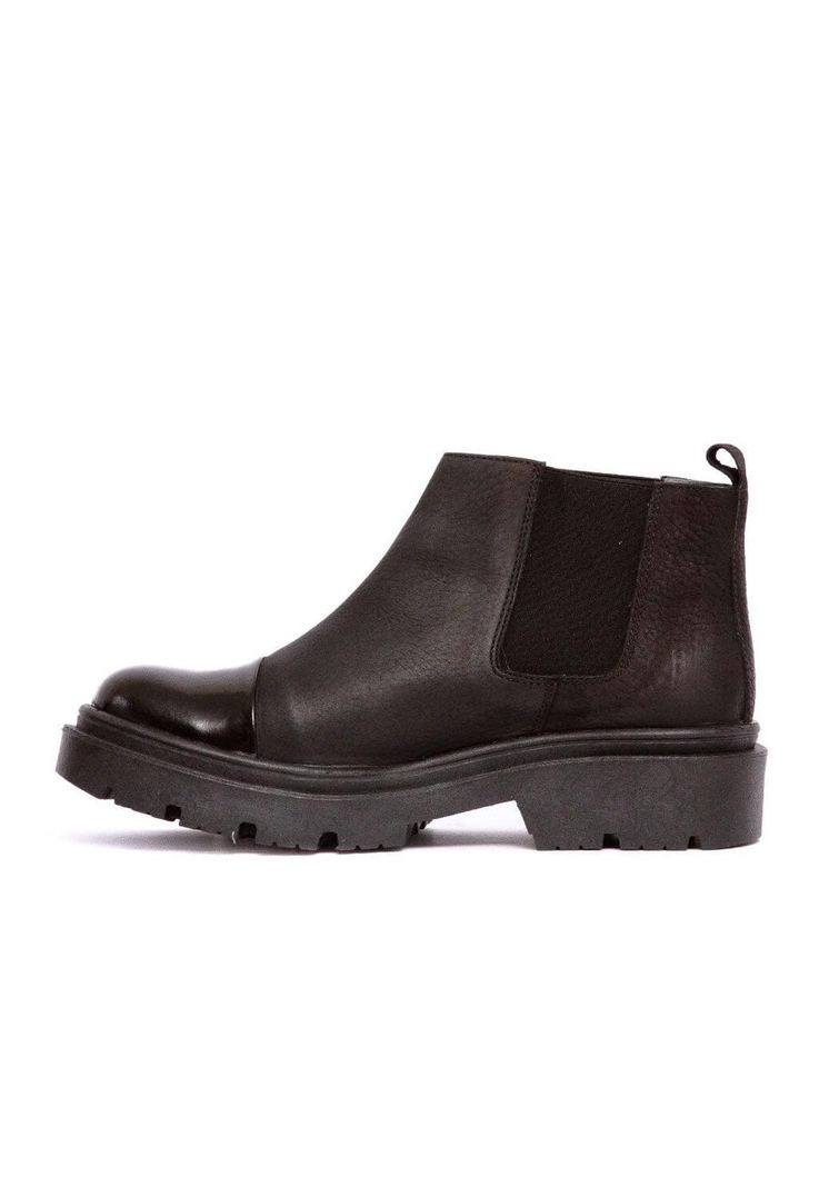Botin Mujer De Cuero Celia C1 Negro-4