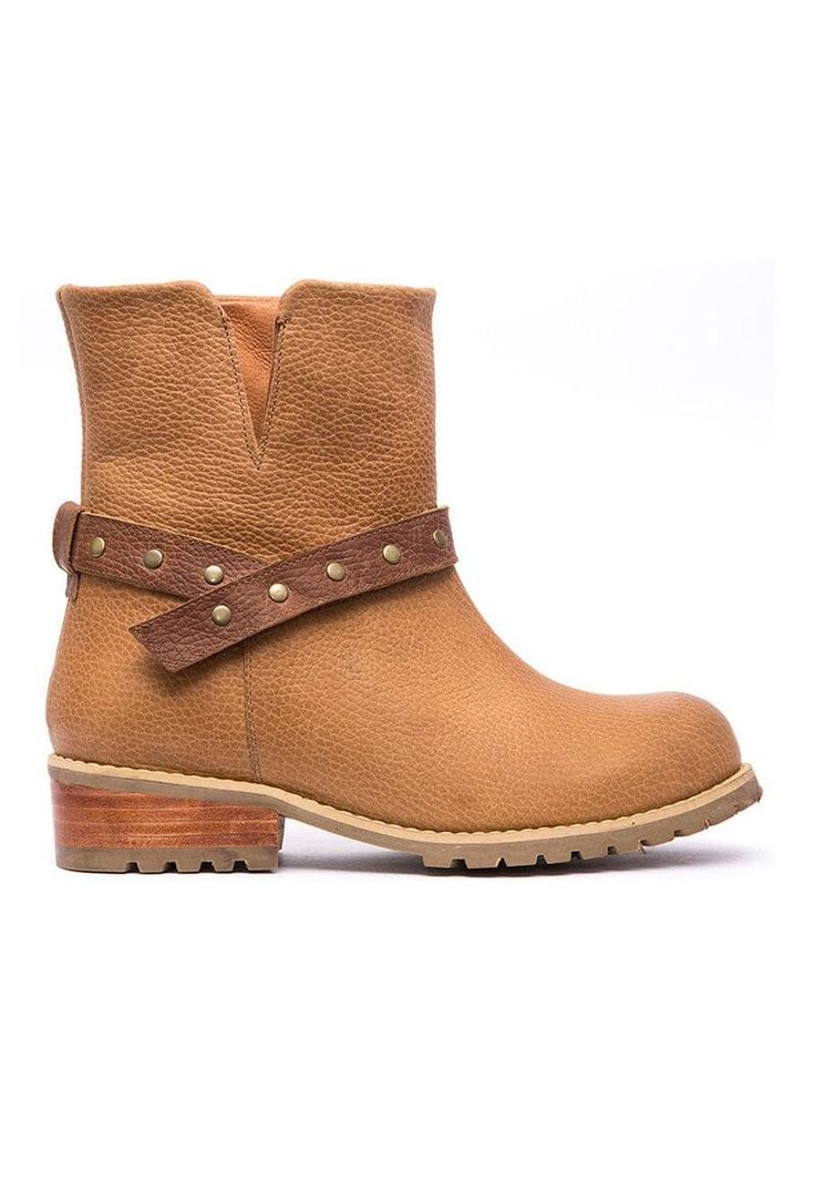 Bota Mujer De Cuero Rita C2 Camel-0