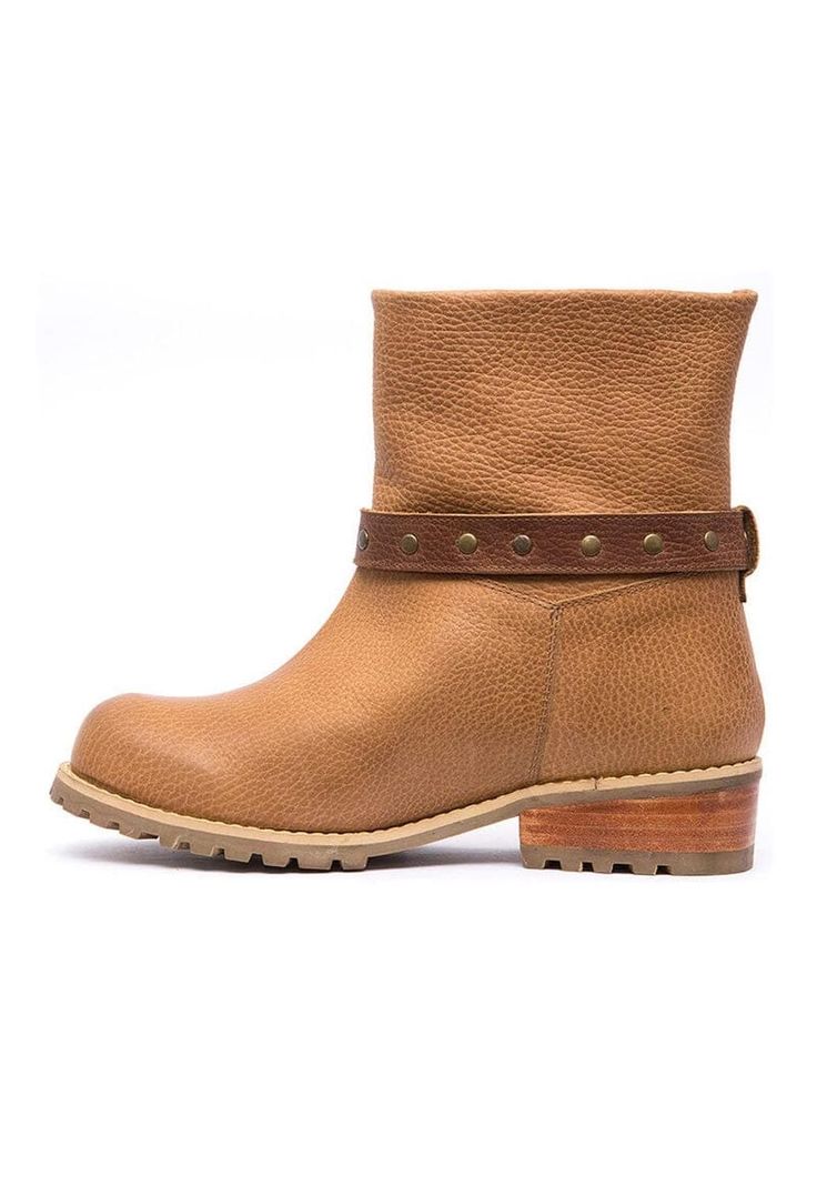 Bota Mujer De Cuero Rita C2 Camel-3