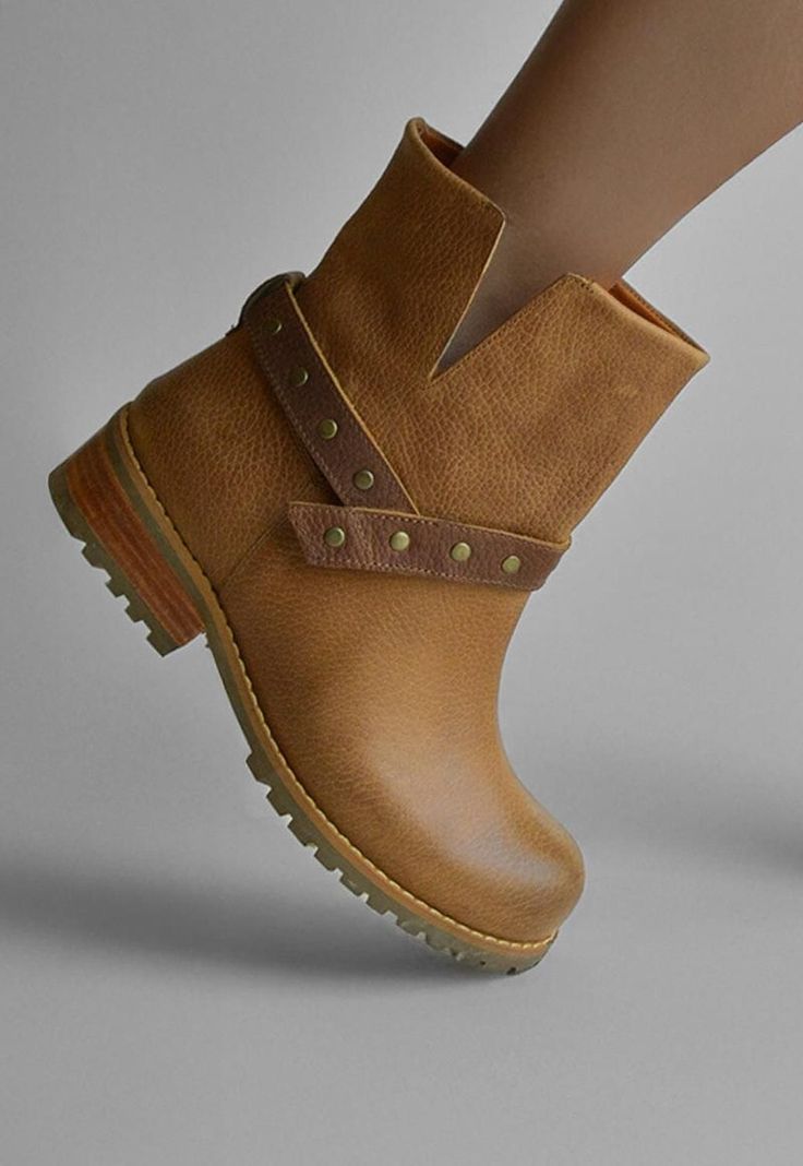 Bota Mujer De Cuero Rita C2 Camel-5