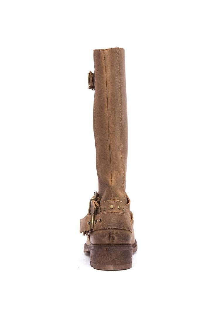 Bota Mujer De Cuero Olivia Taupe C3-4