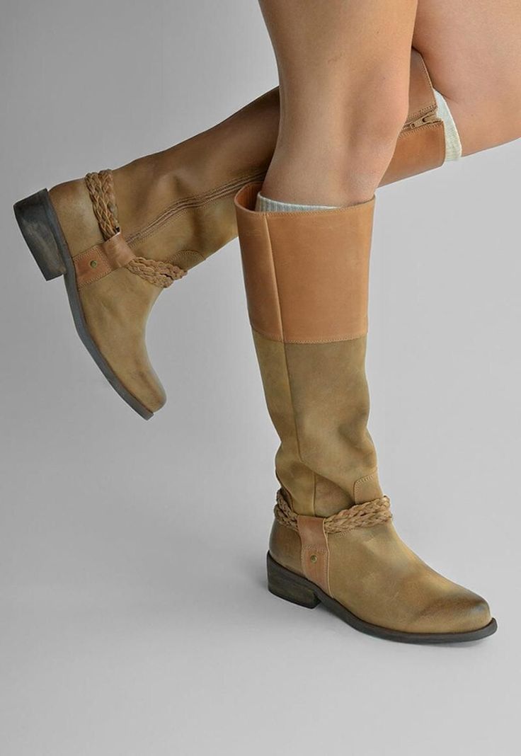 Bota Mujer De Cuero Betty Camel C2-0