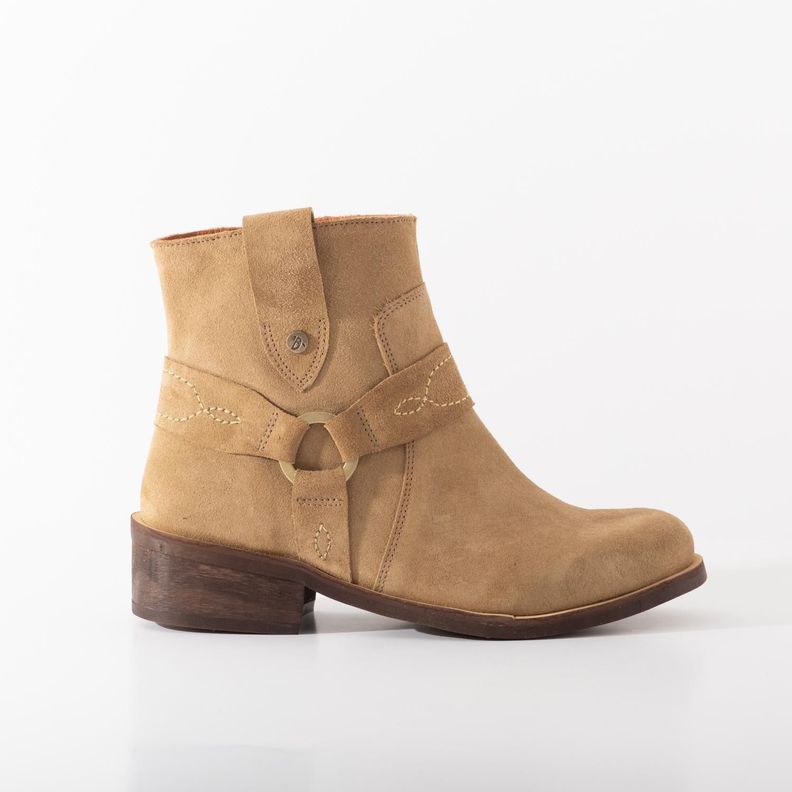 Botin Cuero Mujer Melia Camel Cafe 35