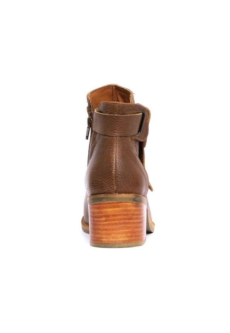 Botin Mujer De Cuero Grace C2 Café-4