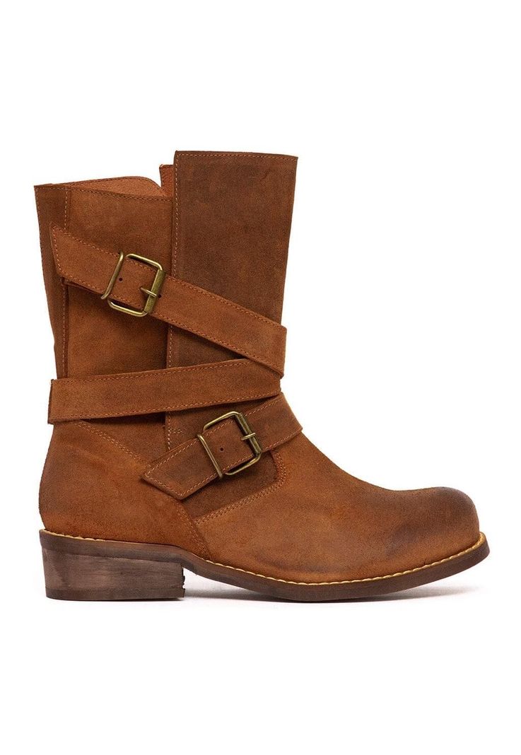 Bota Mujer De Cuero Paola C5 Camel -0