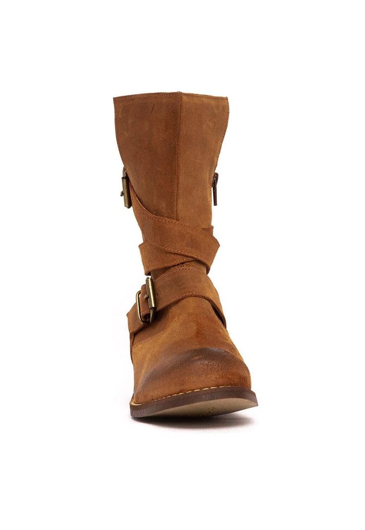 Bota Mujer De Cuero Paola C5 Camel -2