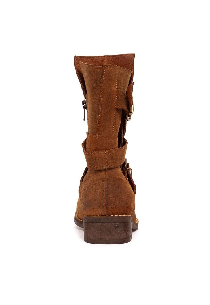 Bota Mujer De Cuero Paola C5 Camel -4