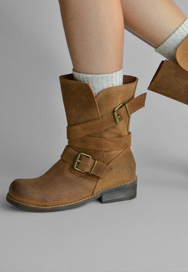 Bota Mujer De Cuero Paola C5 Camel -6