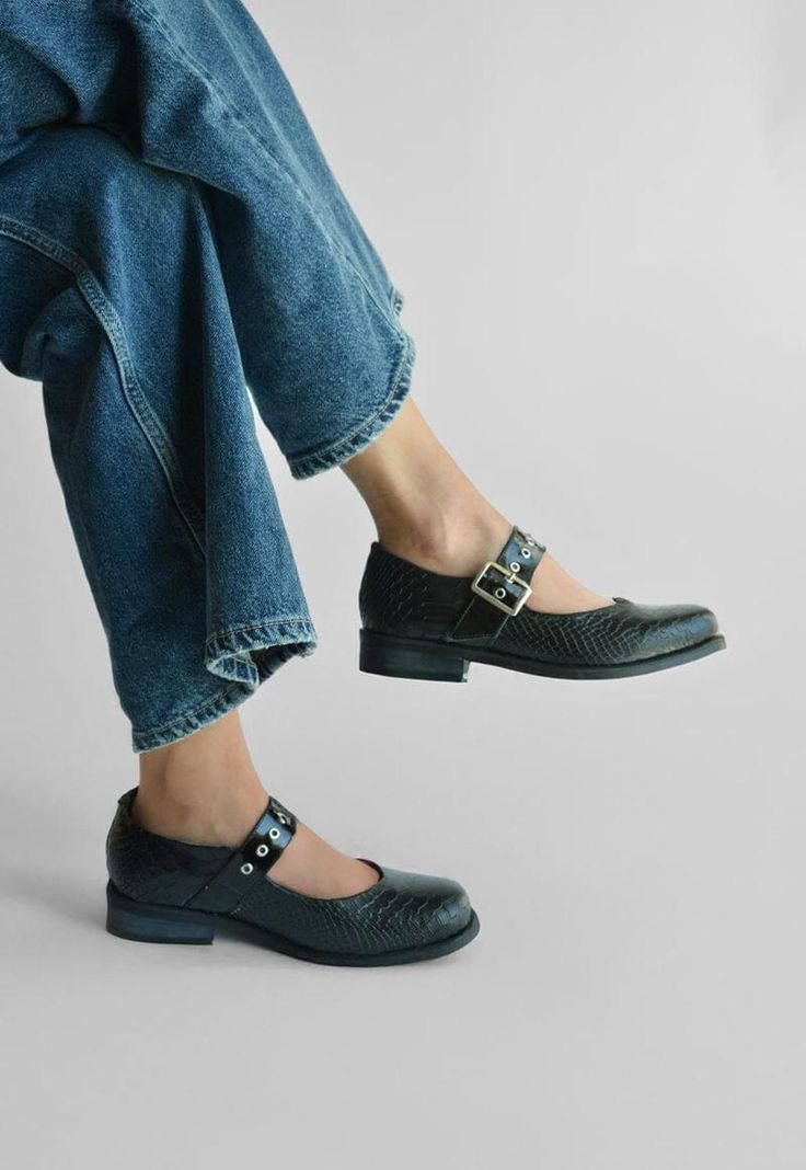 Zapato Mujer De Cuero Malala C4 Negro-1