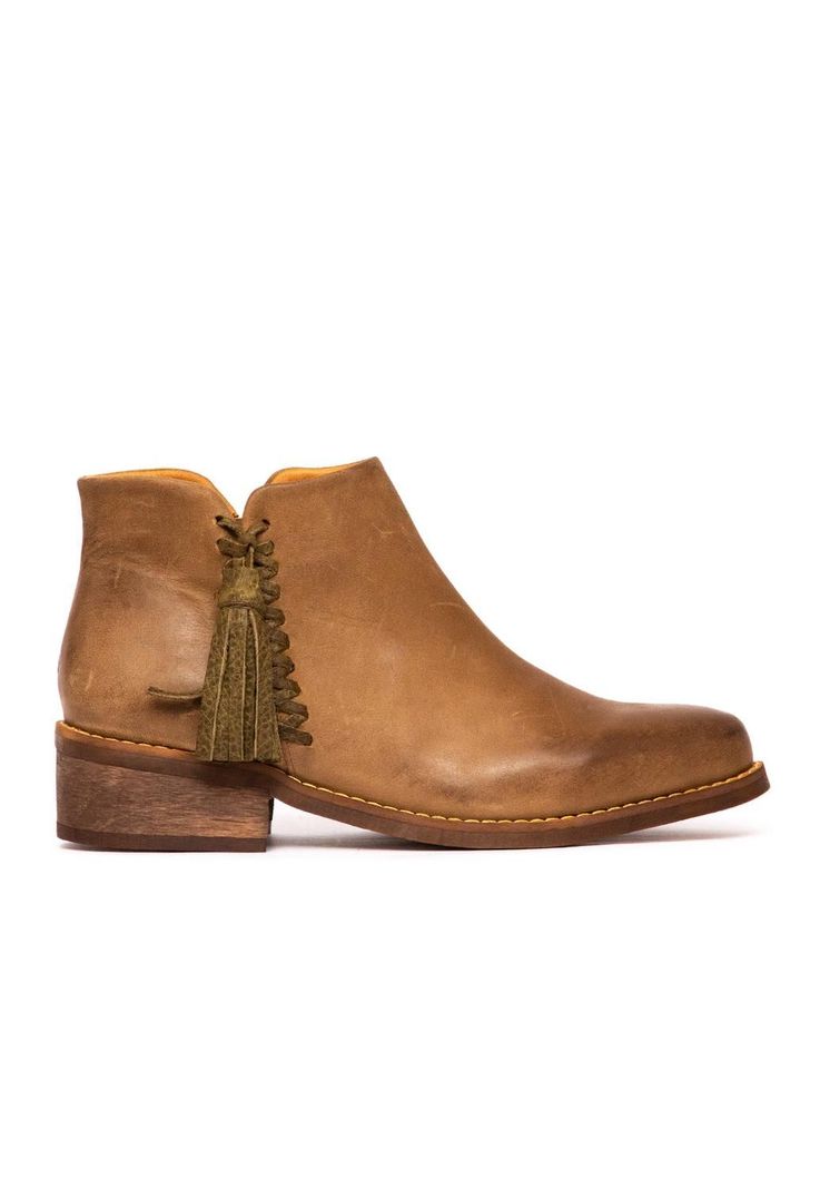 Botin Mujer De Cuero Virginia C2 Taupe-0
