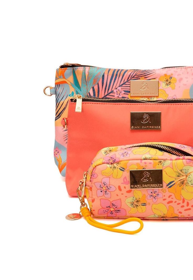 Neceser Mujer De Semi Cuero Kentia C8 Coral-5