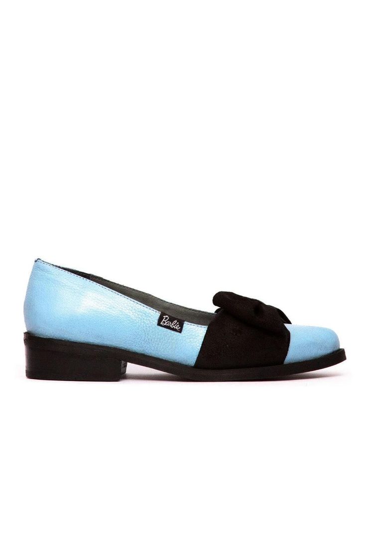 Zapato Mujer De Cuero Betsy C2 Negro Celeste-0