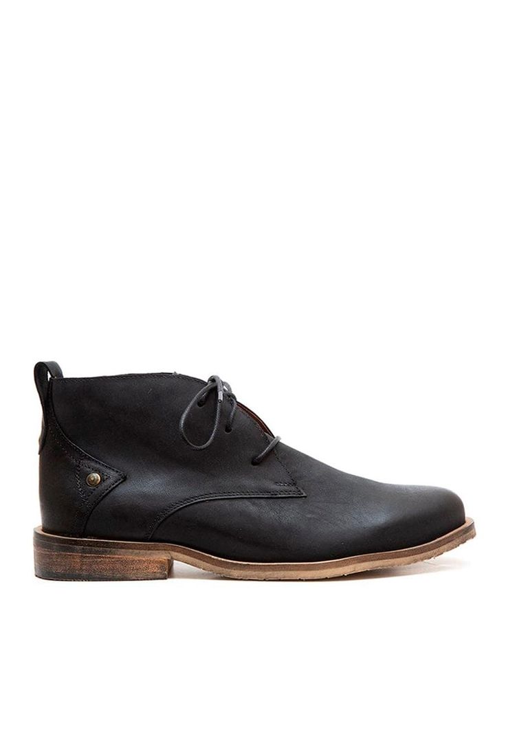Botin Hombre De Cuero Escuti C8 Negro-0