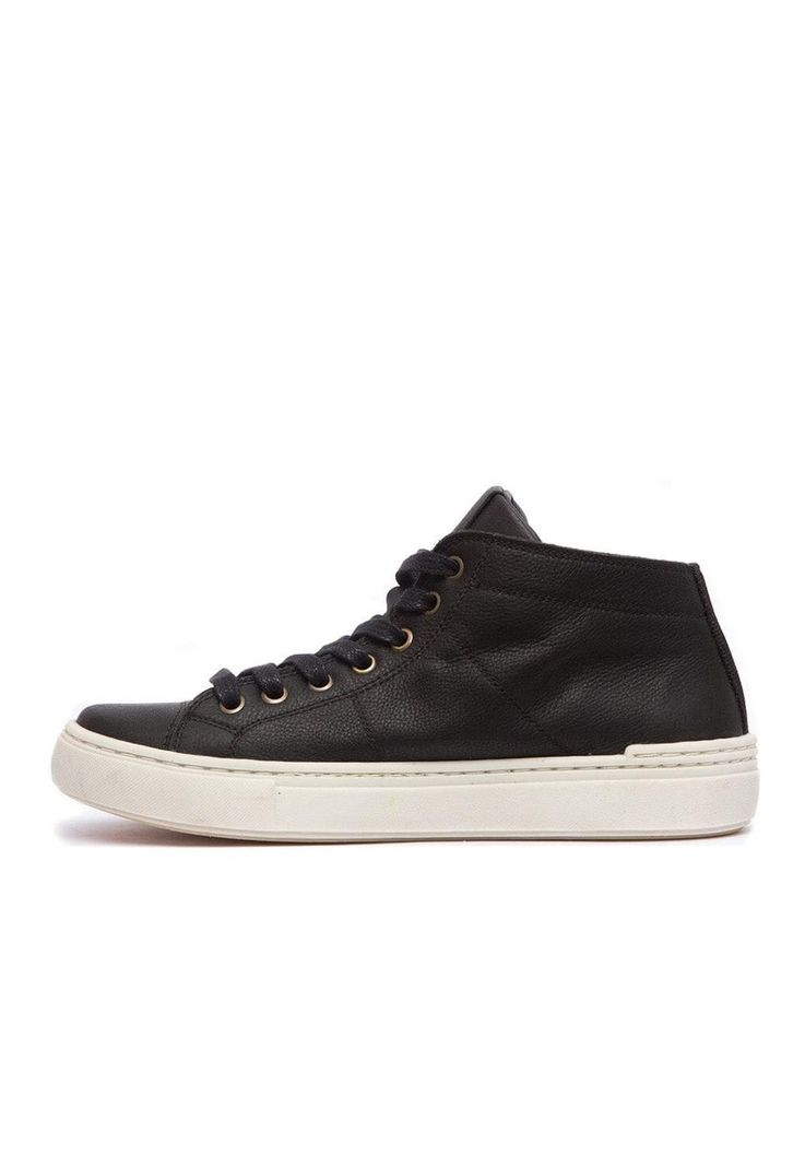 Zapatilla Mujer De Cuero Adela C1 Negro-3
