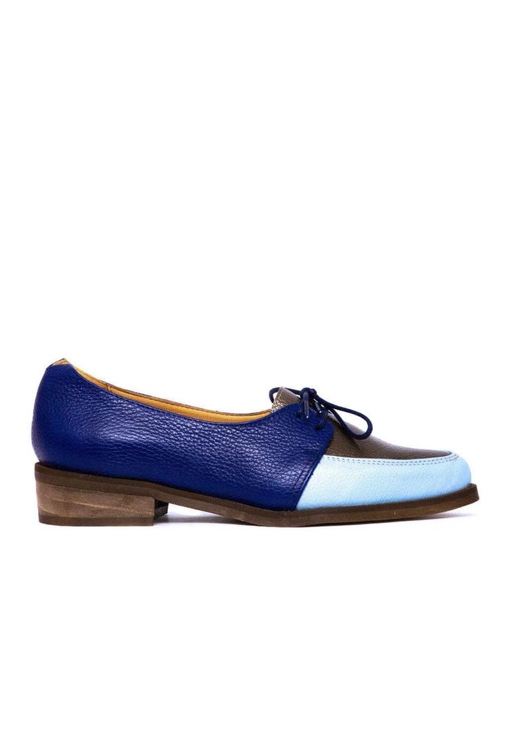 Zapato Mujer De Cuero Indira C3 Azul Celeste-0