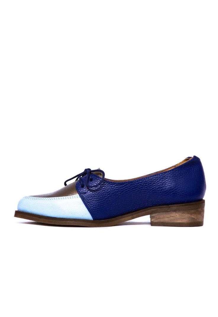 Zapato Mujer De Cuero Indira C3 Azul Celeste-3