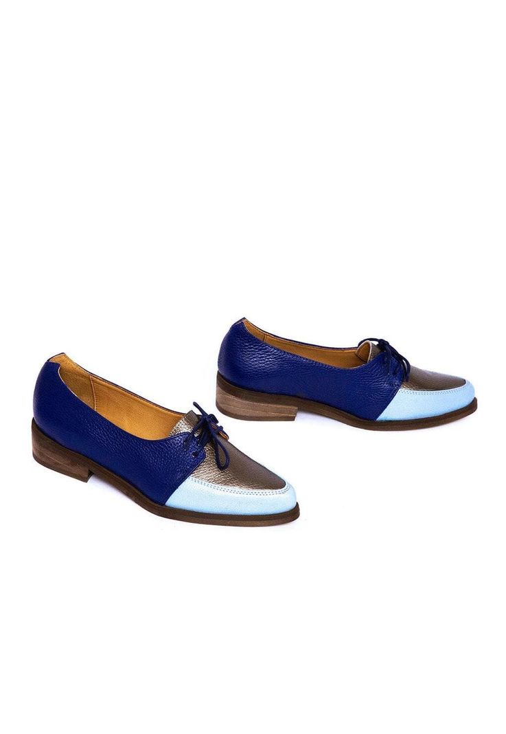 Zapato Mujer De Cuero Indira C3 Azul Celeste-5
