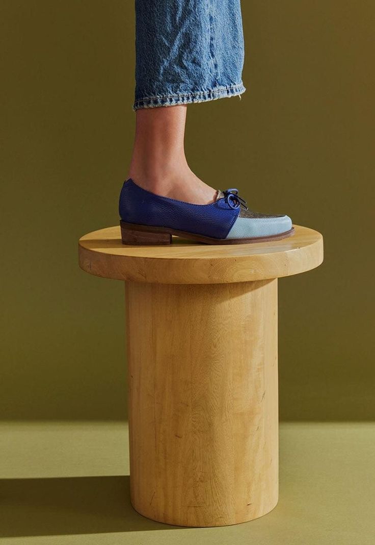 Zapato Mujer De Cuero Indira C3 Azul Celeste-6