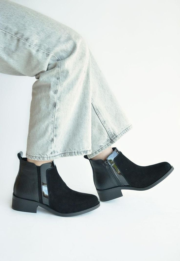 Botin Mujer De Cuero Urogallo C30 Negro -1