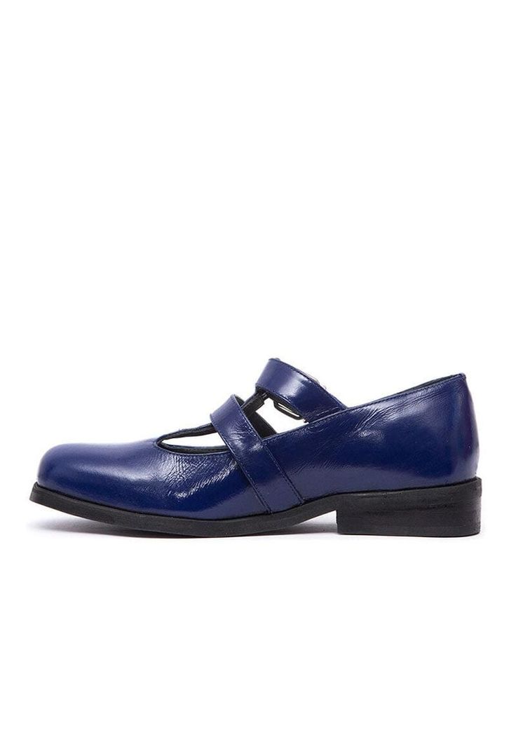 Zapato Mujer De Cuero Teresa C1 Azul-3