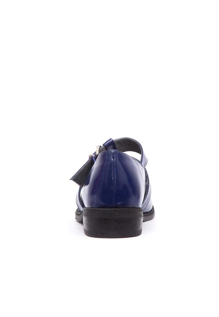 Zapato Mujer De Cuero Teresa C1 Azul-4