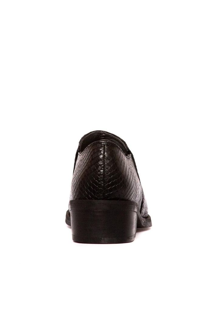Zapato Mujer De Cuero Homero C29 Negro Azul-3