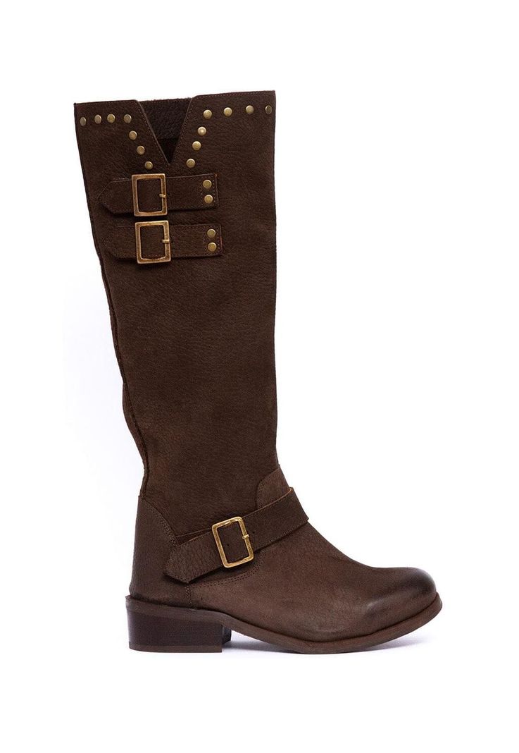 Bota Mujer De Cuero Carpintero Café C20-0