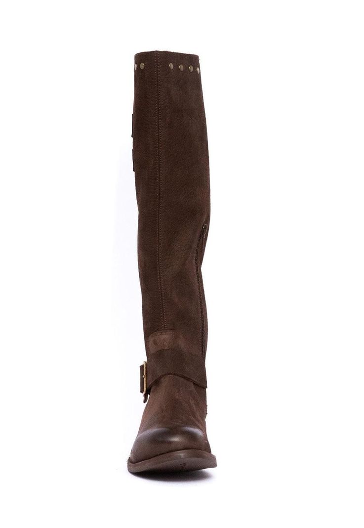 Bota Mujer De Cuero Carpintero Café C20-1