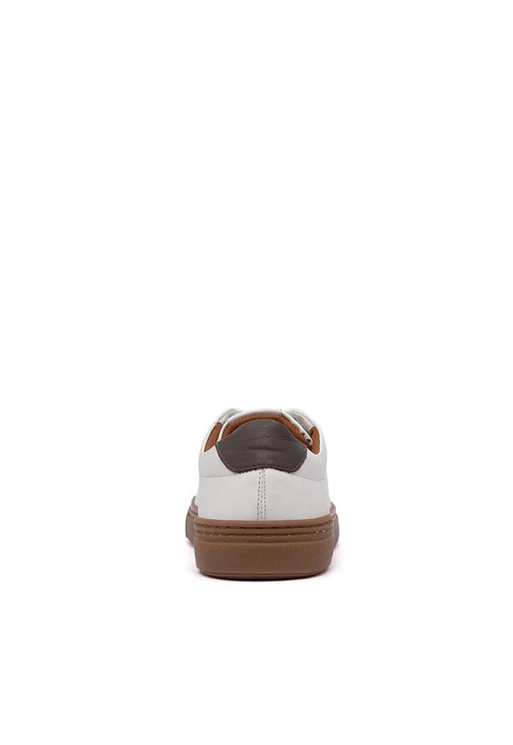 Zapatilla Hombre De Cuero Lilo C3 Blanco-4