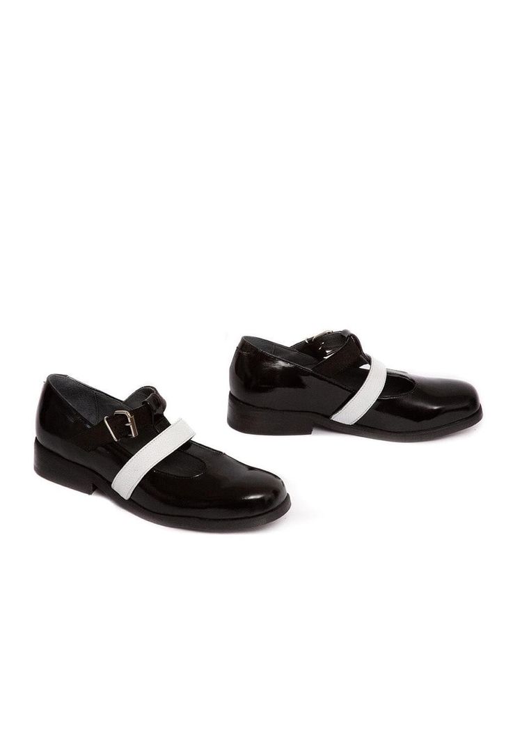 Zapato Mujer De Cuero Teresa C4 Blanco Negro-4
