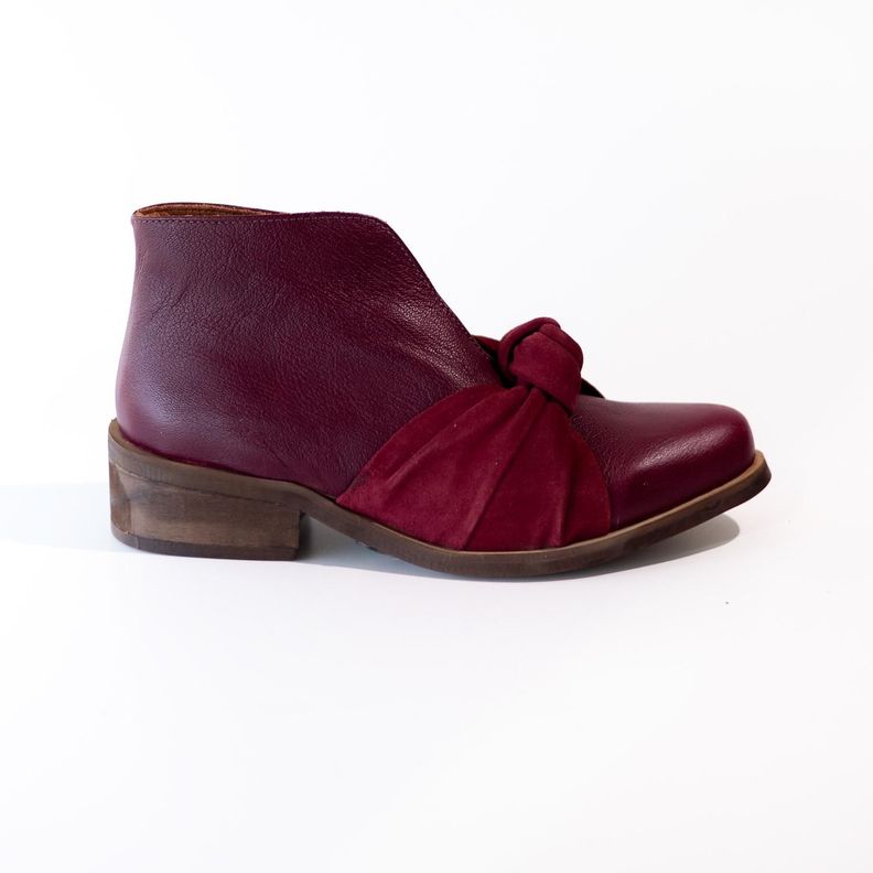 Botin Cuero Mujer Florence Burdeo