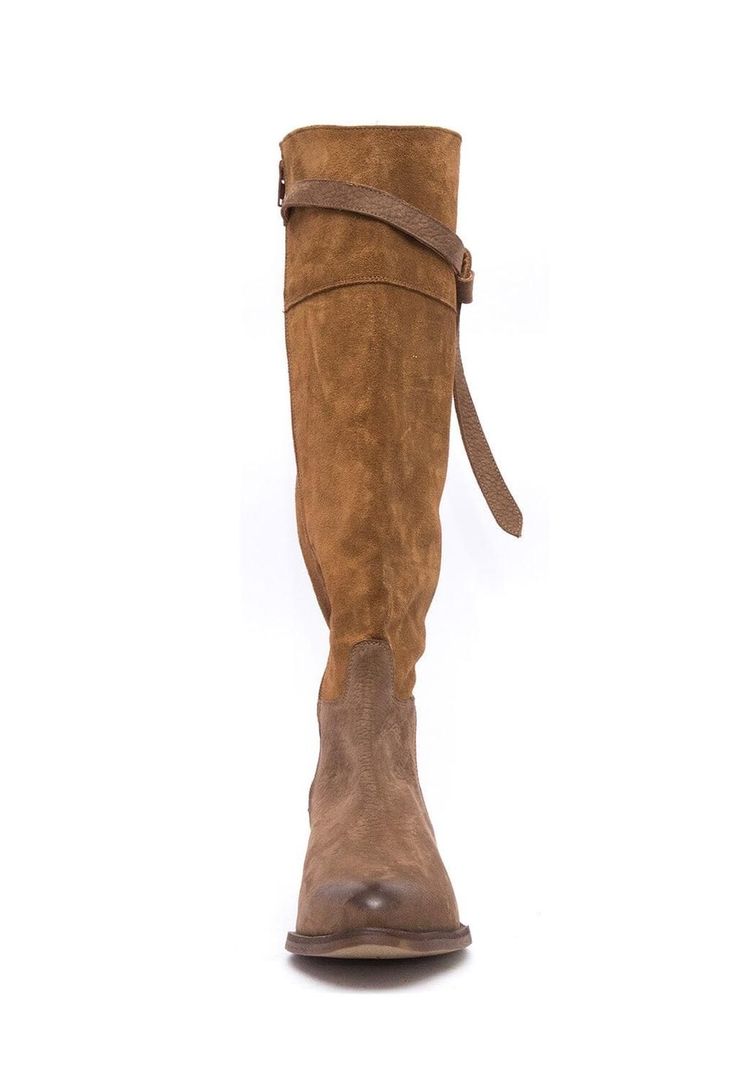 Bota Mujer De Cuero Sonia Café C5-1