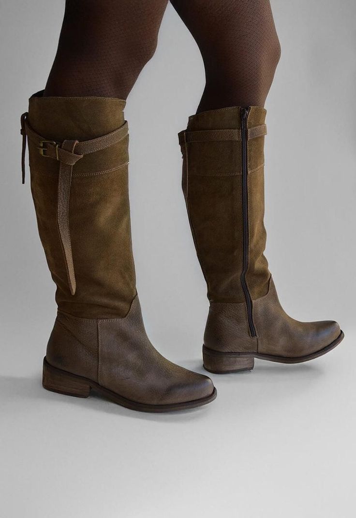 Bota Mujer De Cuero Sonia Café C5-4