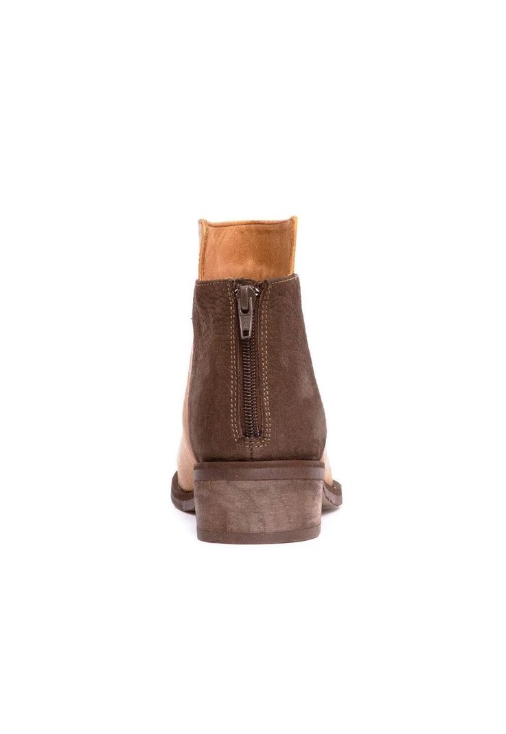 Botin Mujer De Cuero Antonieta C3 Camel Café-5