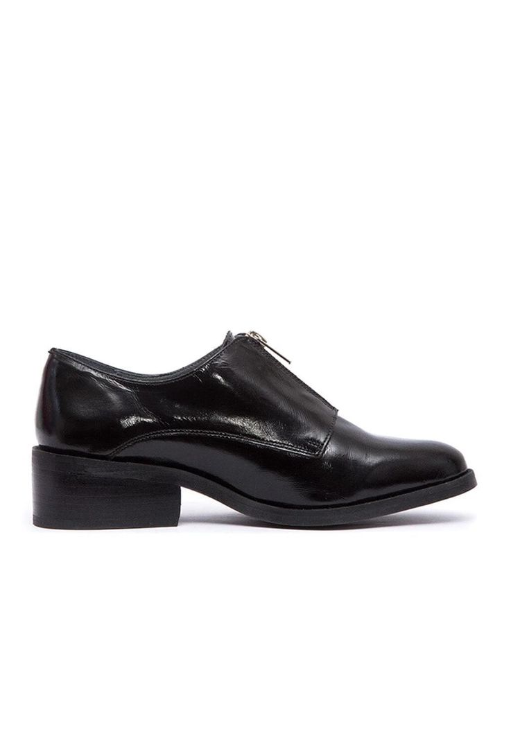 Zapato Mujer De Cuero Leonor C1 Negro-0