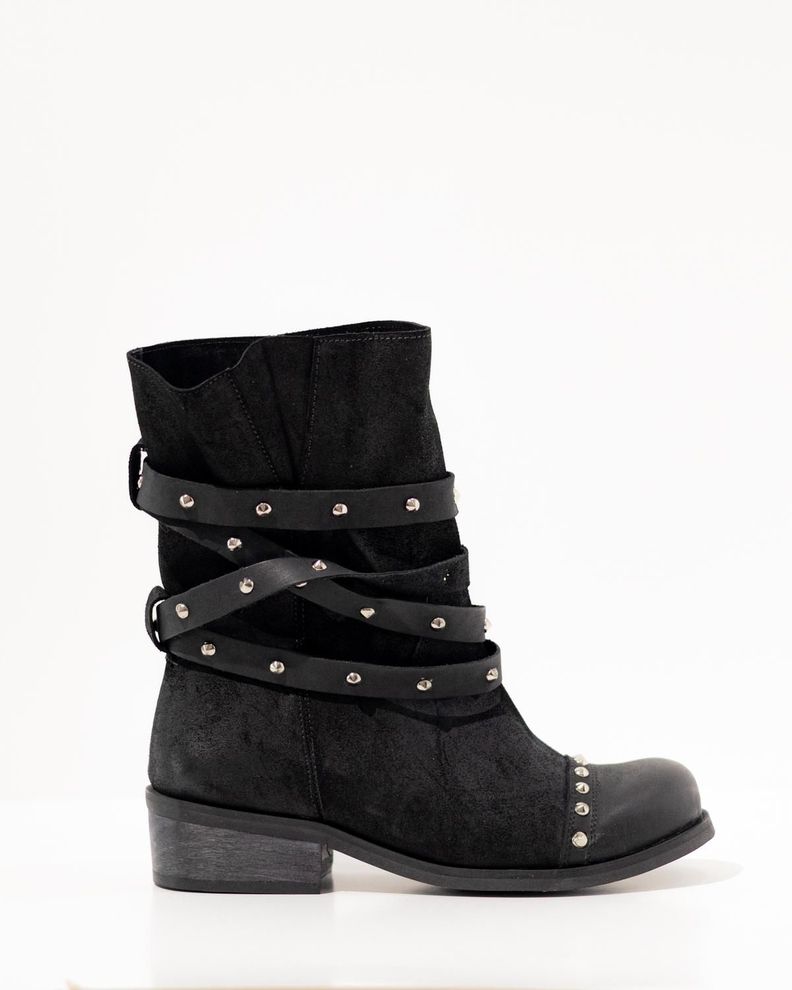 Bota Cuero Mujer Clavel Negro 35