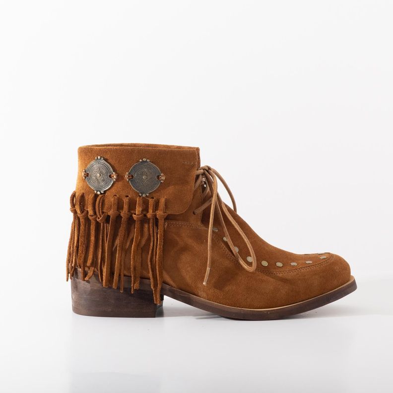 Botin Cuero Mujer Narae Camel Cafe 35