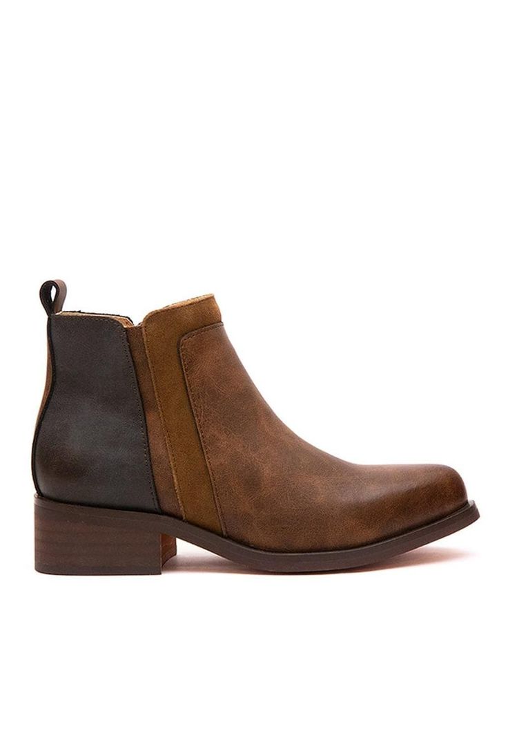 Botin Mujer De Cuero Urogallo C31 Café-0