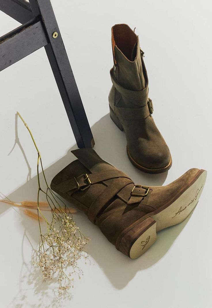 Bota Mujer De Cuero Paola C6 Verde -1