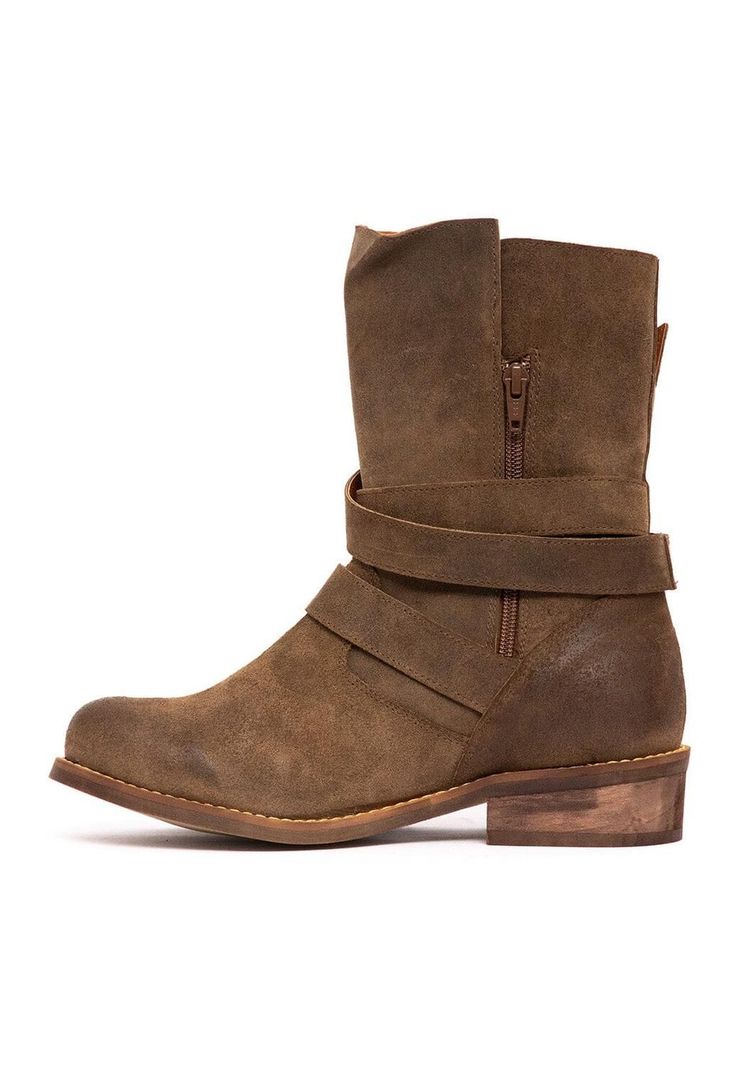 Bota Mujer De Cuero Paola C6 Verde -3