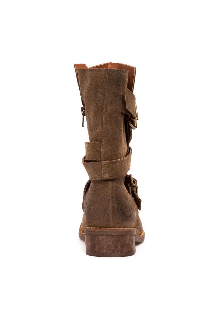 Bota Mujer De Cuero Paola C6 Verde -4