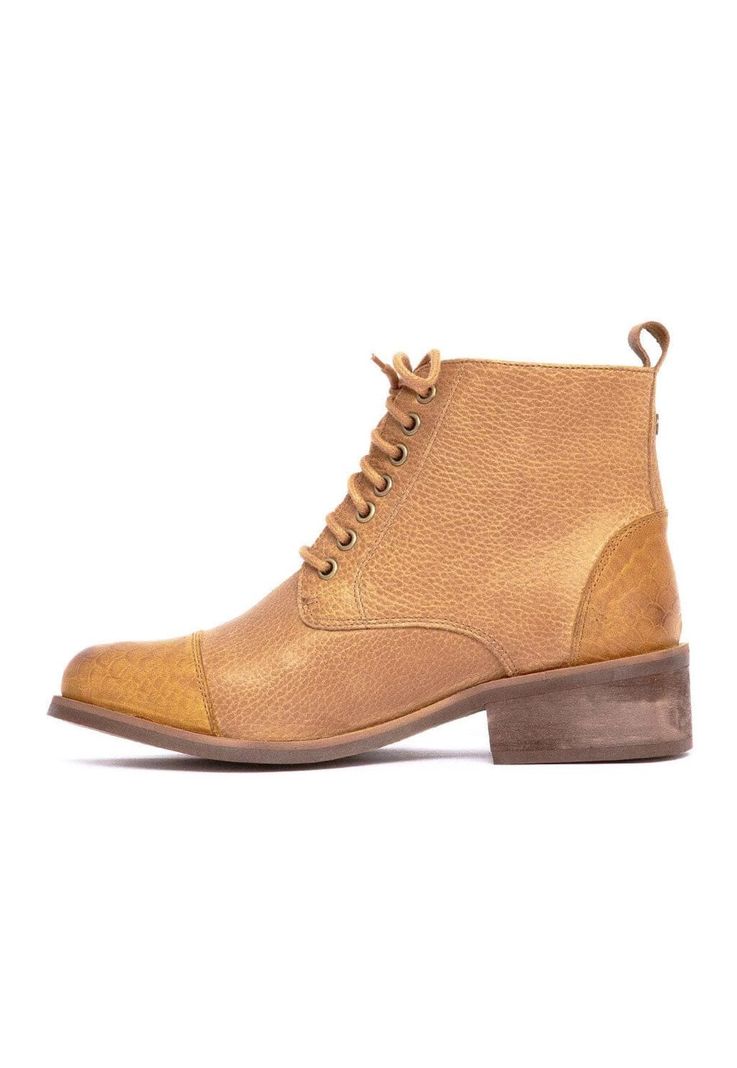 Botin Mujer De Cuero Aretha C2 Camel-3