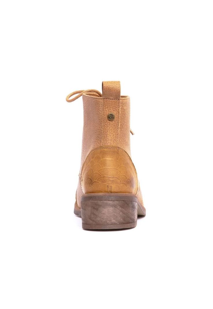 Botin Mujer De Cuero Aretha C2 Camel-4