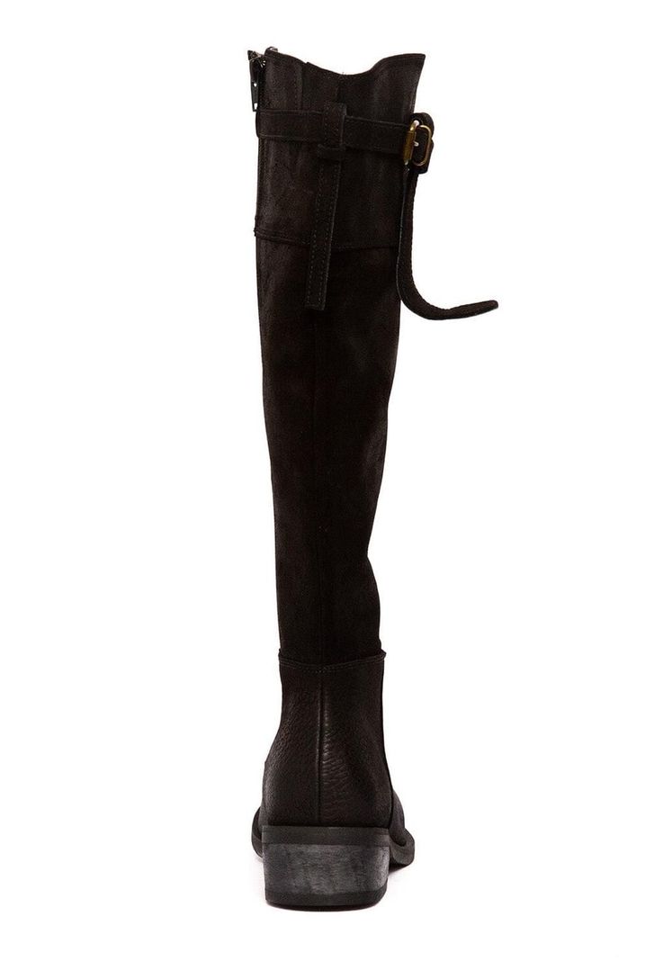 Bota Mujer De Cuero Sonia Negro C4-4