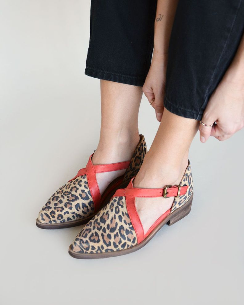 Zapato De Cuero Rauli C2 Rojo Giani Dafirenze